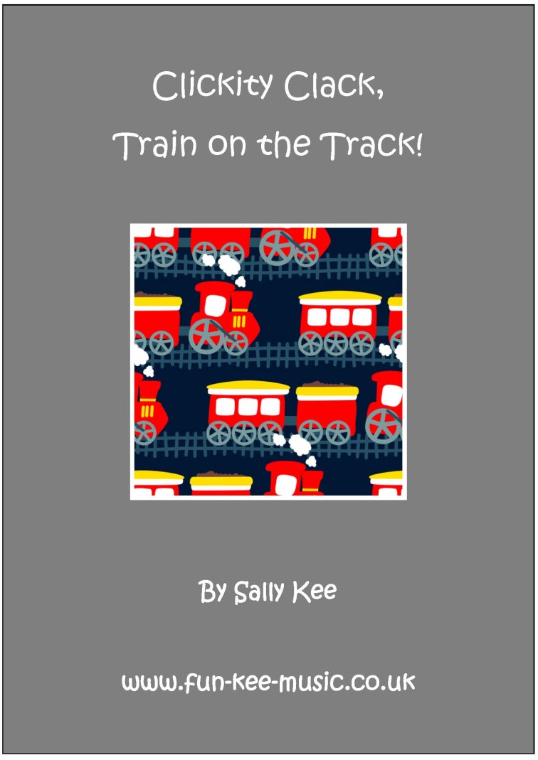 Clickity Clack Train On The Track Front Cover Image Preview 